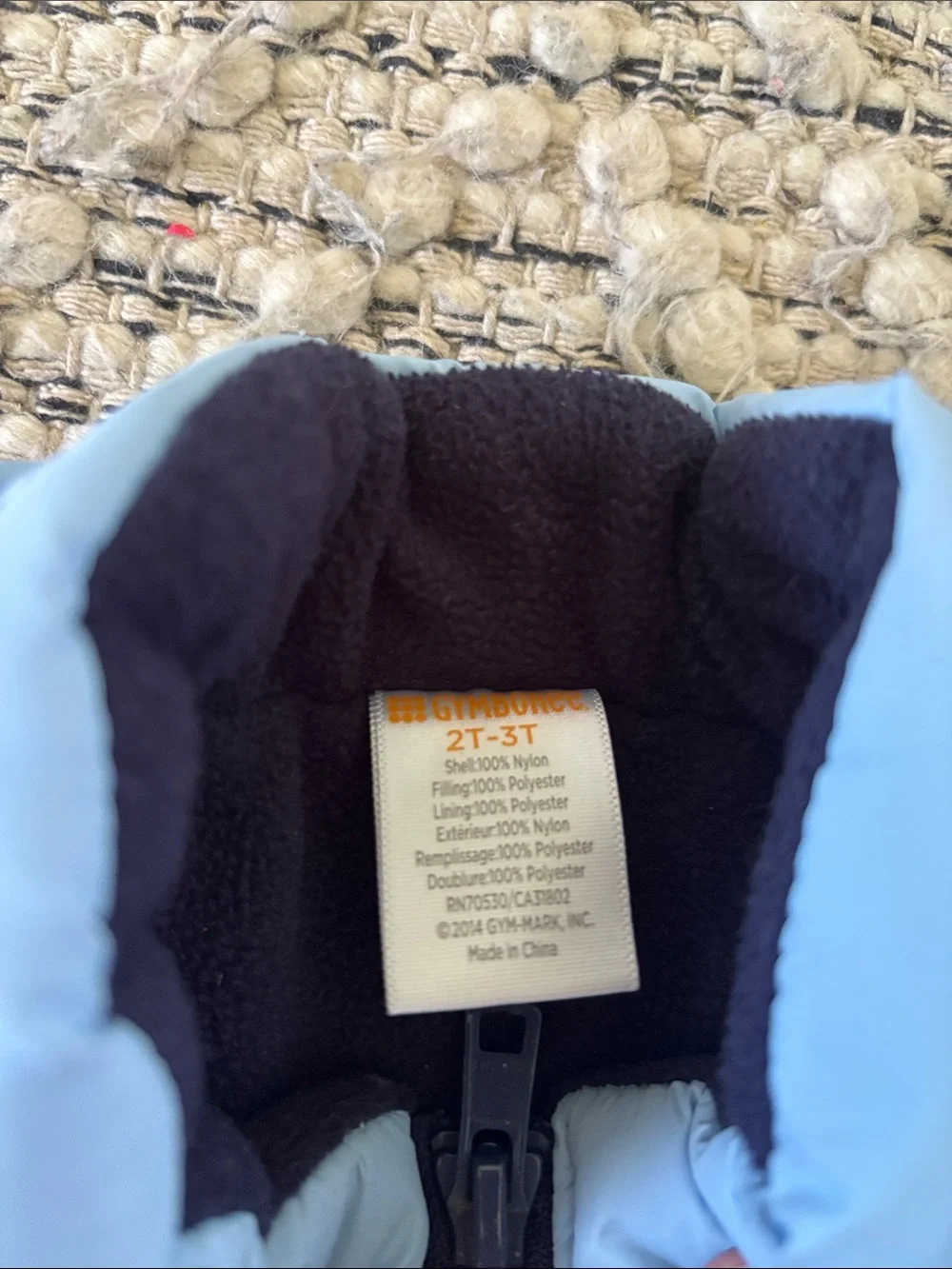 Gymboree Colorblock Puffer Vest in Light Blue, Navy, Yellow, Royal Blue